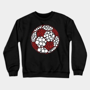 Funny Polka Dot Soccer Lover Player International Dot Day Crewneck Sweatshirt